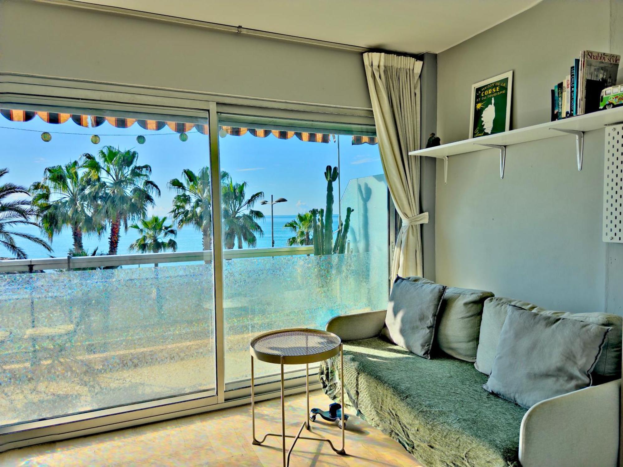 Panoramic Sea View Studio 24H Checkin Кань-сюр-Мер Экстерьер фото